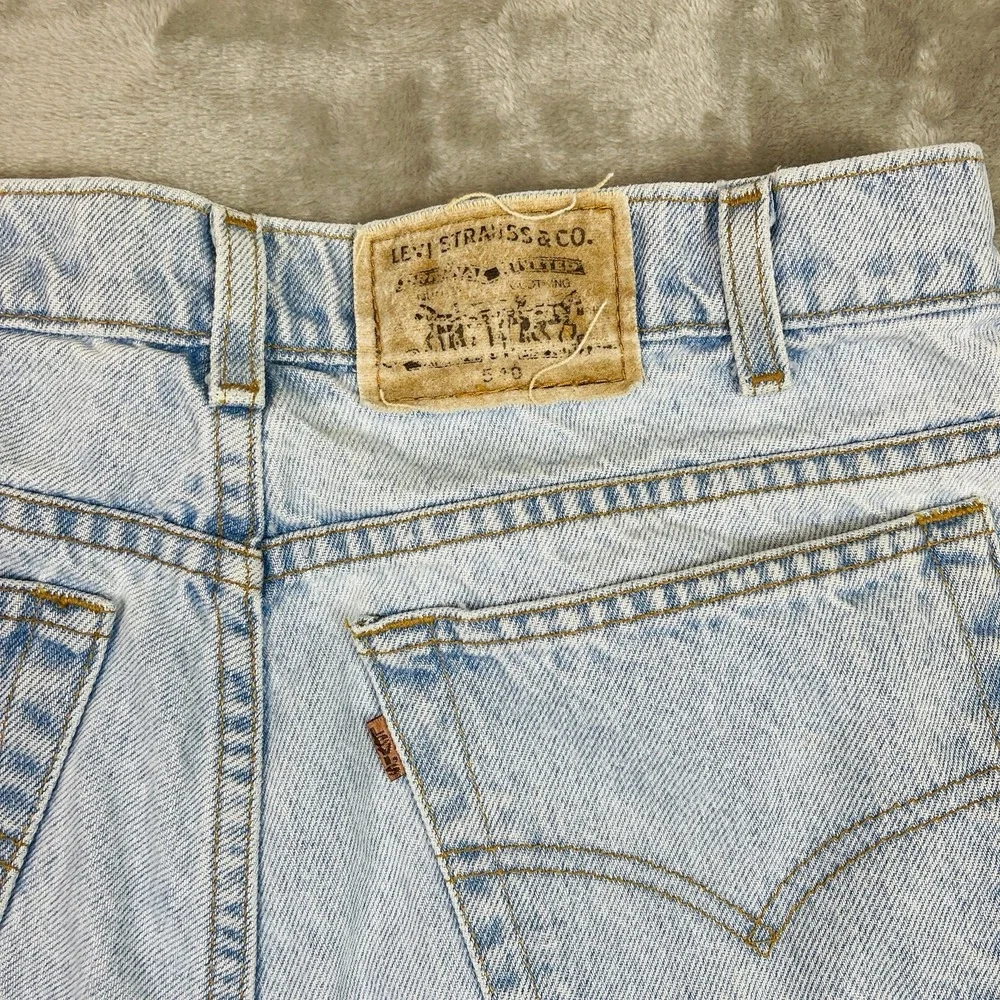 Vintage Mens Levis Jeans Relaxes Fit 540‎ 34x30 Light Faded Blue